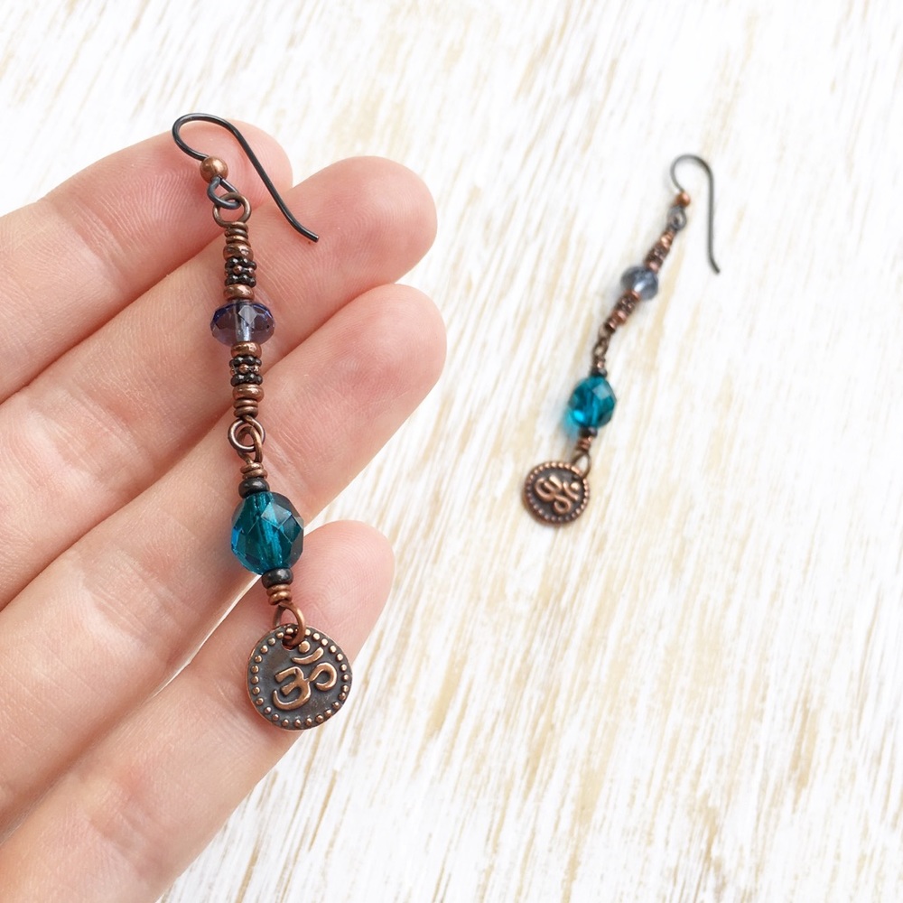Yoga Om Earrings